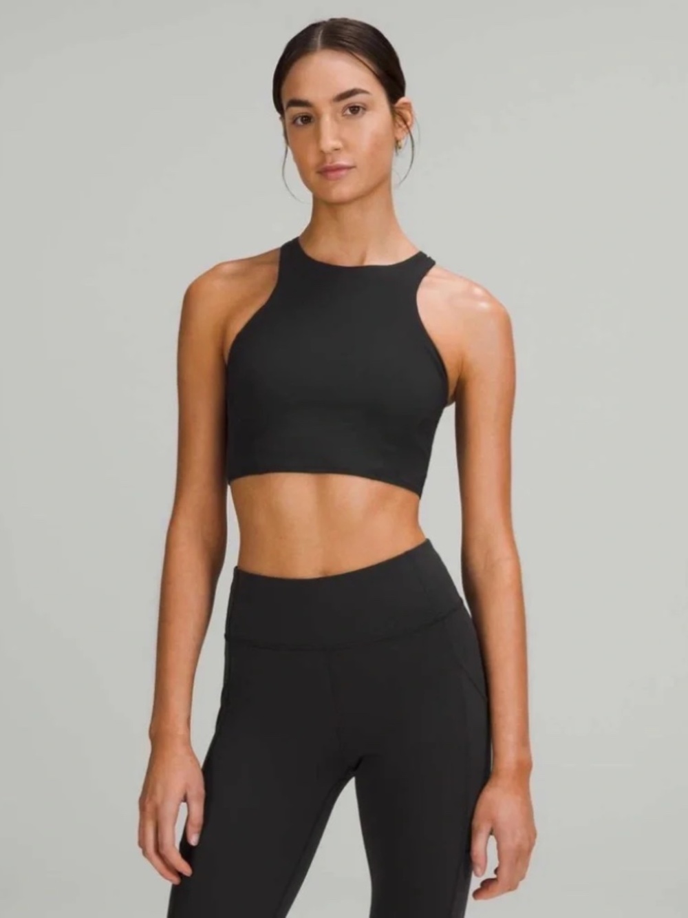 Lululemon Mesh-Back Train Bra *Medium Support, A/B Cup Black sz 4